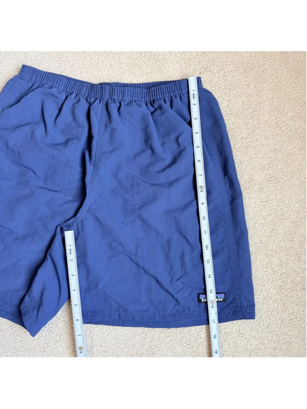 Patagonia Baggies Nylon Swim Trunks Men's Size Small Blue Summer Beach Pool